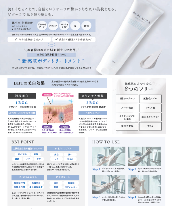 BEBEAURA美白ボディトリートメント